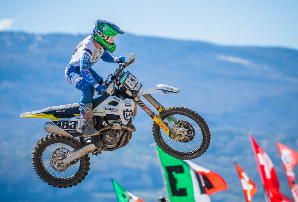 Maxime Grau pakt top drie plaats in EMX250 Trentino